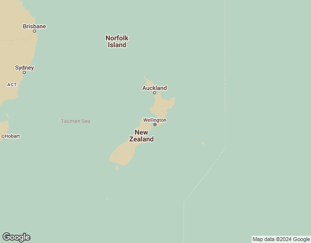 Map of New Zealand